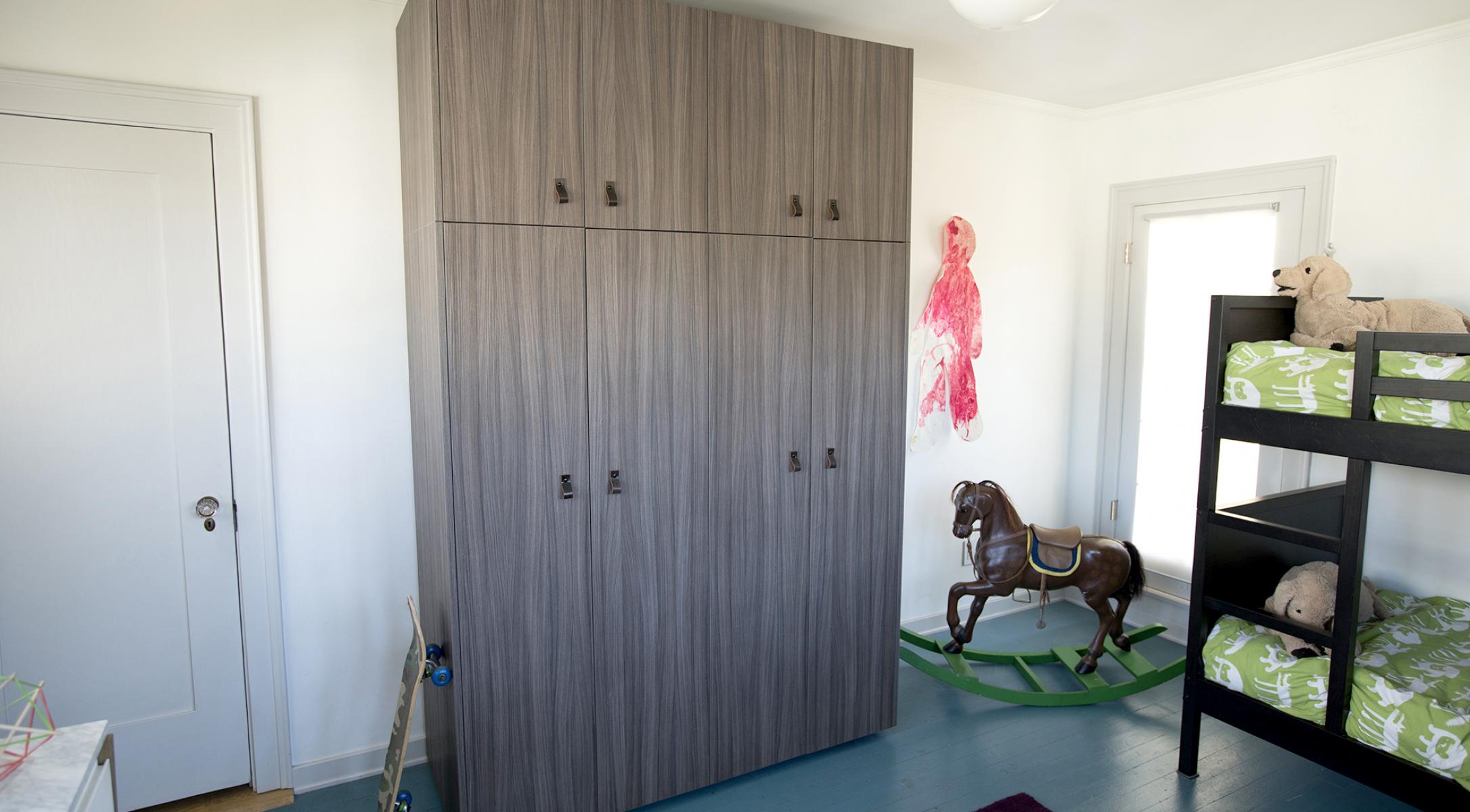 Ikea Custom PAX Palisandro Walnut dCabinets Dunsmuir Cabinets